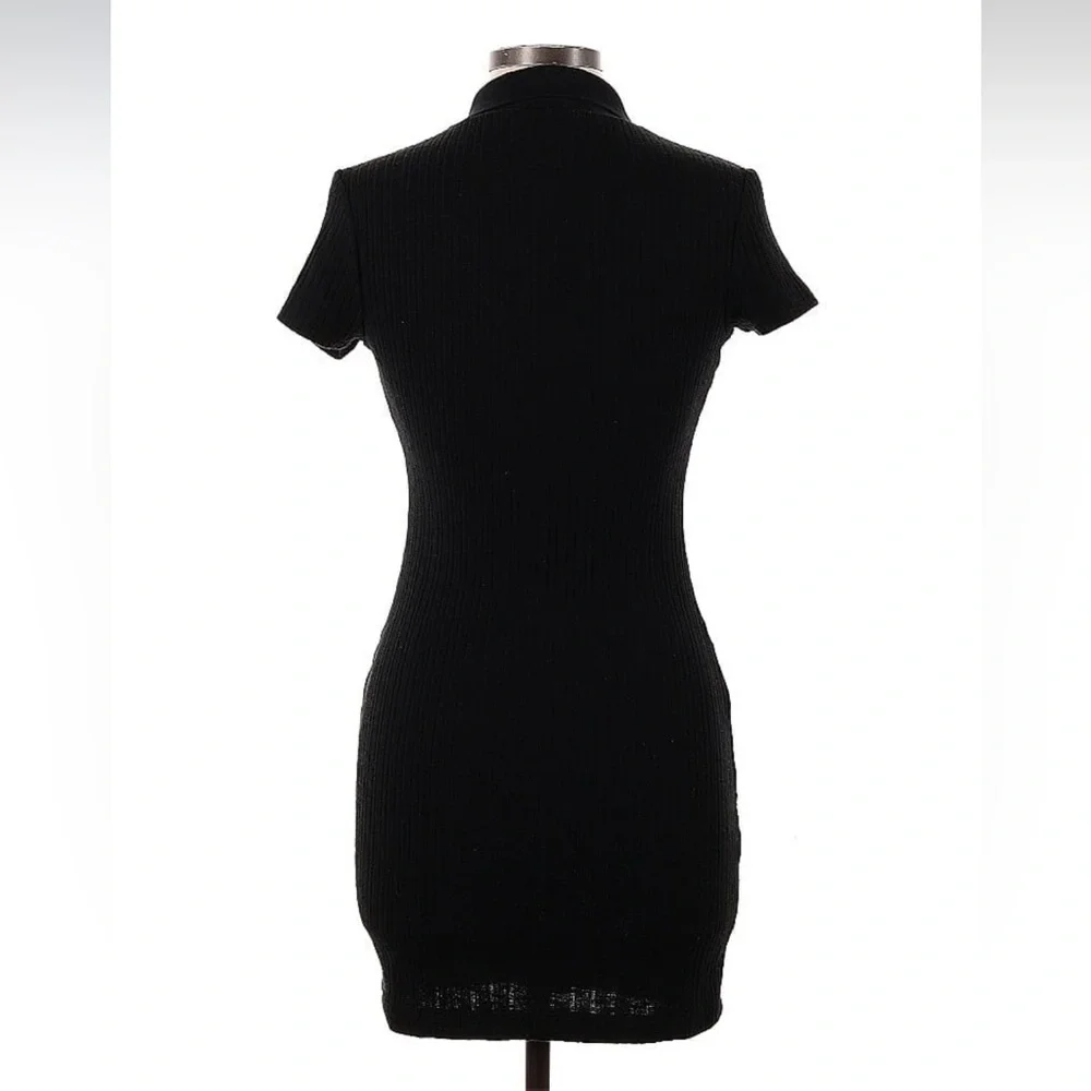 Women's Short Sleeve Bodycon Polo Dress - Wild Fable Black - Picture 11 of 14